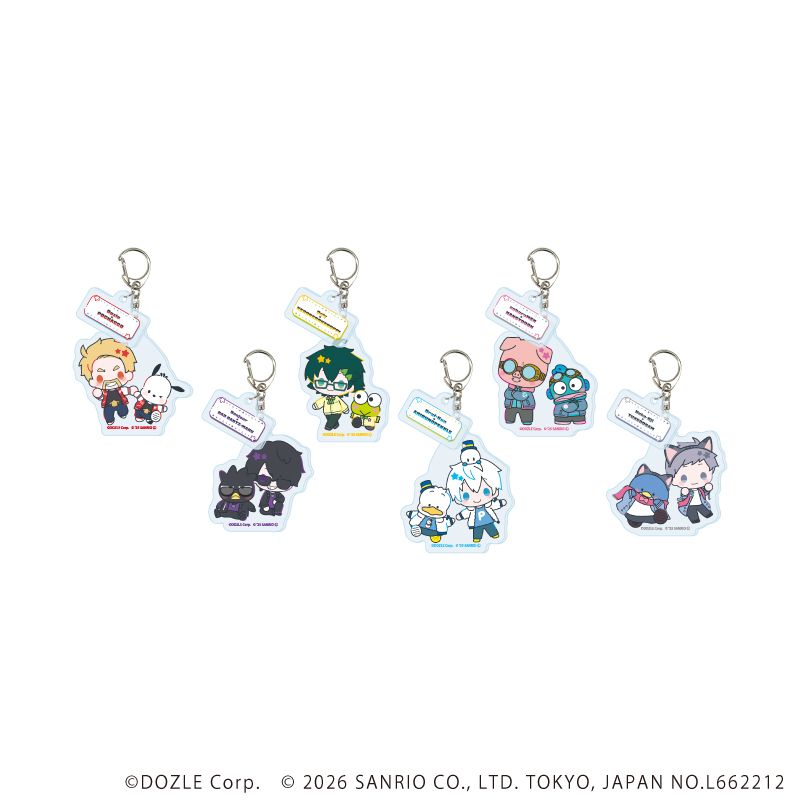 ドズル社×はぴだんぶい パーツ付きアクリルキーホルダー 01 コラボ