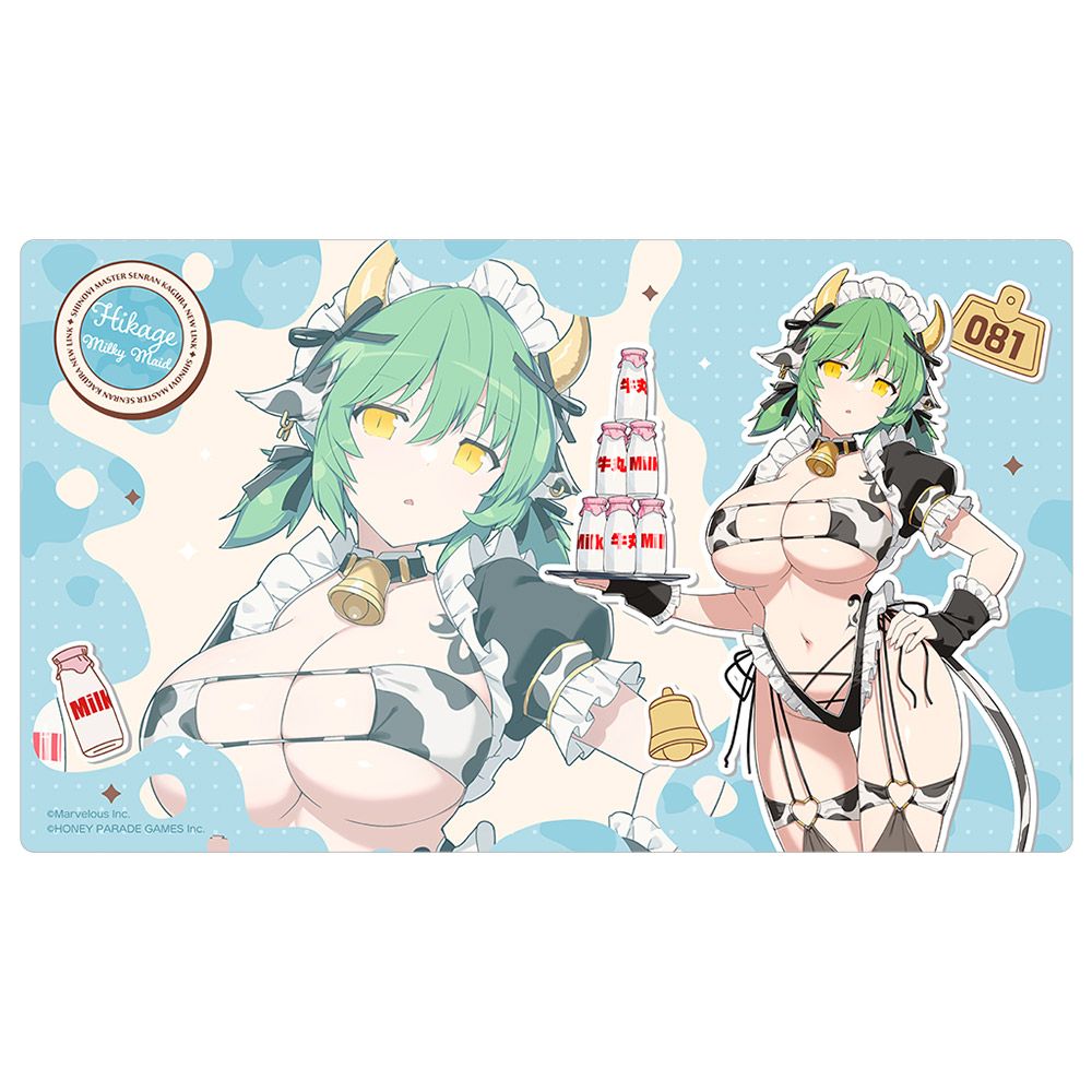 シノビマスター閃乱カグラ NEW LINKラバーマット　鴇 ミルキーメイド 予約特別価格】シノビマスター 閃乱カグラ NEW LINK 描き下ろしラバー