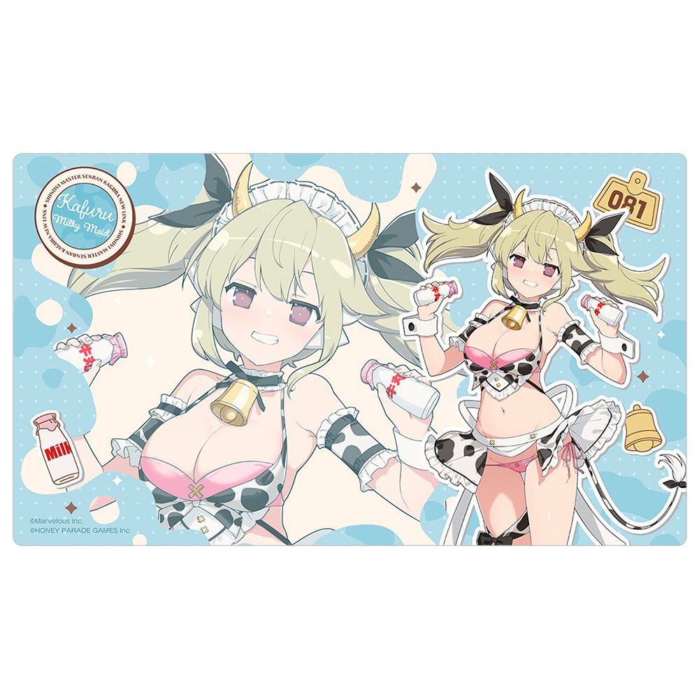 シノビマスター閃乱カグラ NEW LINKラバーマット　鴇 ミルキーメイド 予約特別価格】シノビマスター 閃乱カグラ NEW LINK 描き下ろしラバー