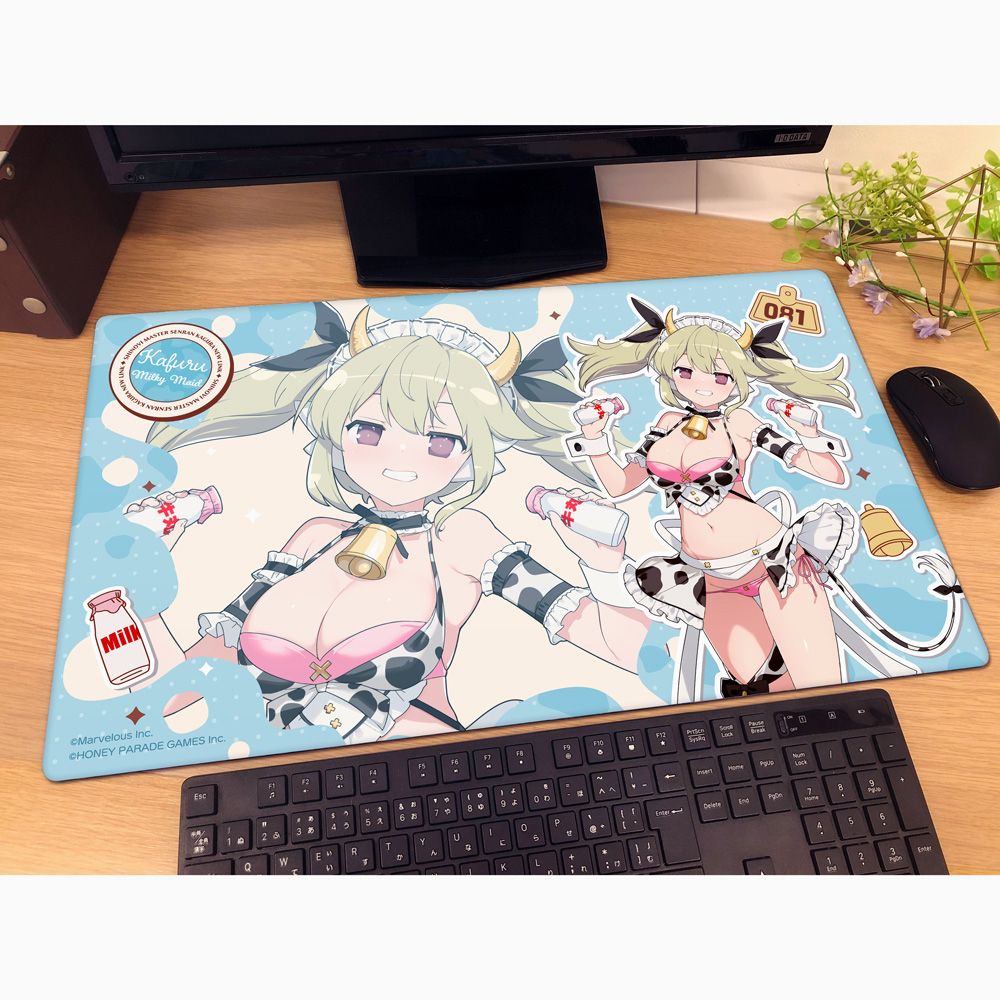 シノビマスター閃乱カグラ NEW LINKラバーマット　鴇 ミルキーメイド 予約特別価格】シノビマスター 閃乱カグラ NEW LINK 描き下ろしラバー