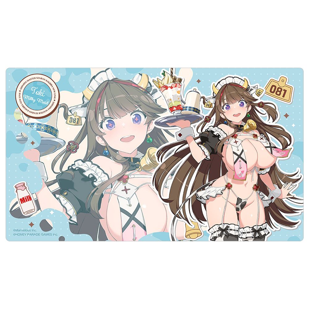 シノビマスター閃乱カグラ NEW LINKラバーマット　鴇 ミルキーメイド シノビマスター 閃乱カグラ NEW LINK 描き下ろしラバーマット 鴇