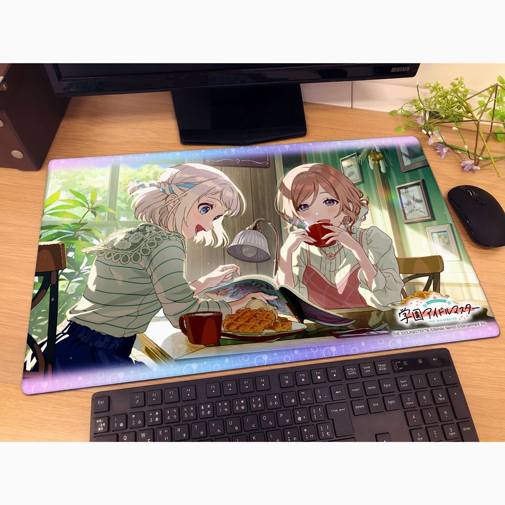 予約特別価格】学園アイドルマスター ラバーマット ちょっと詳しいん