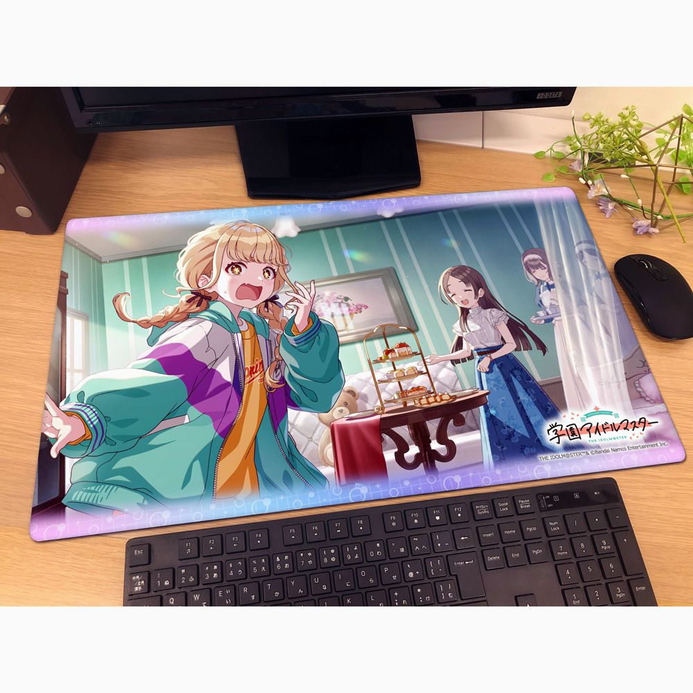 予約特別価格】学園アイドルマスター ラバーマット これは――お城ッ