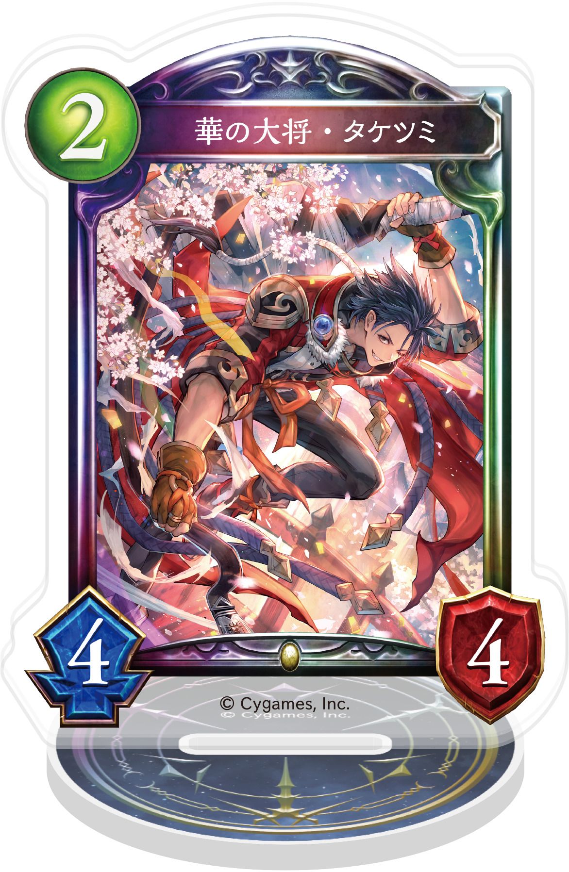 Shadowverse アクリルカードスタンド 華の大将・タケツミ｜ホビーの