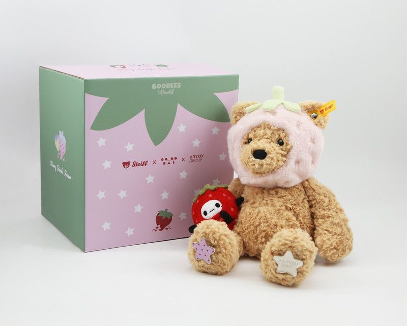 予約特別価格】GOODBAI GOODEES×STEIFF×ARTOX ストロベリー フィン