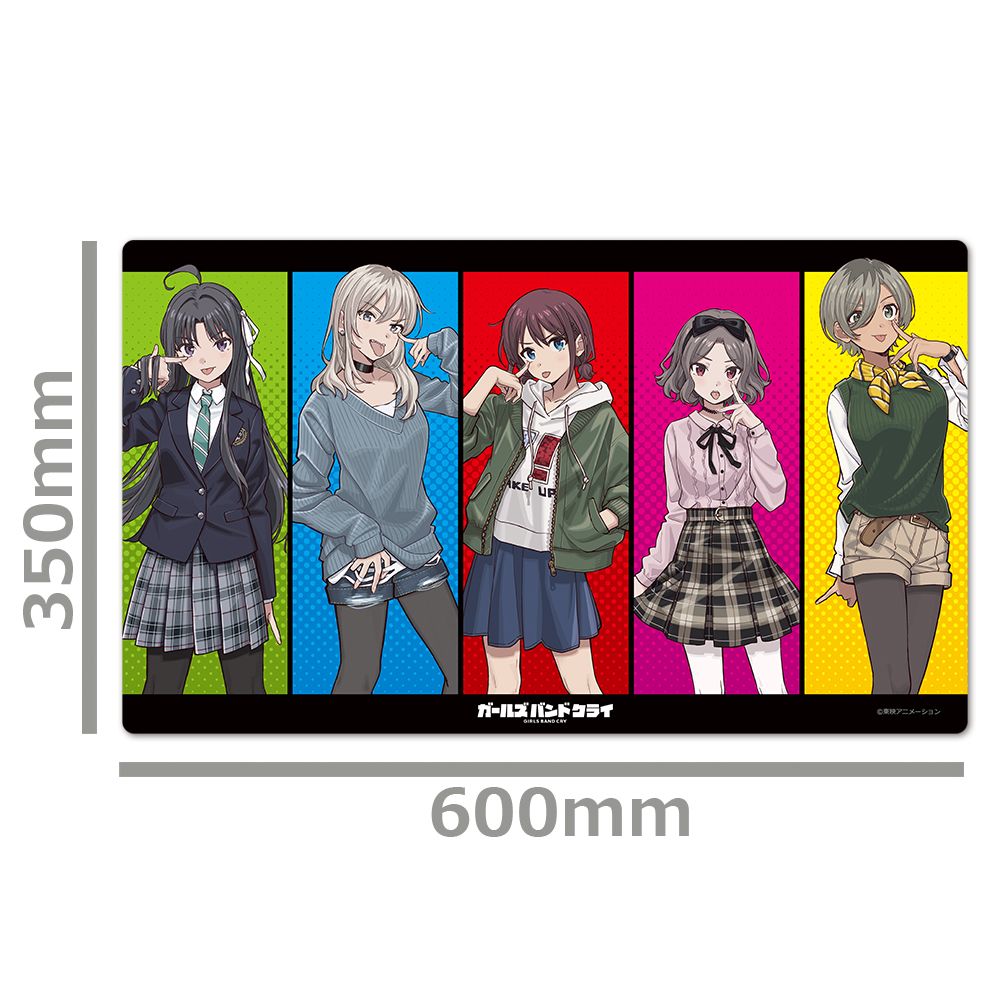 アニメ ガールズバンドクライ キャラクターラバーマット トゲナシ
