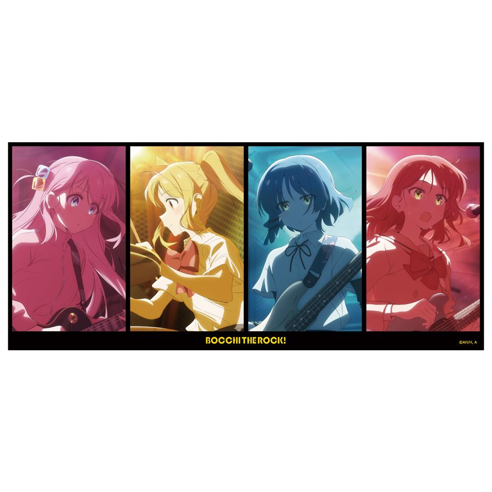 アニメ ぼっち・ざ・ろっく！ 綿スポーツタオル ひとり＆虹夏＆リョウ