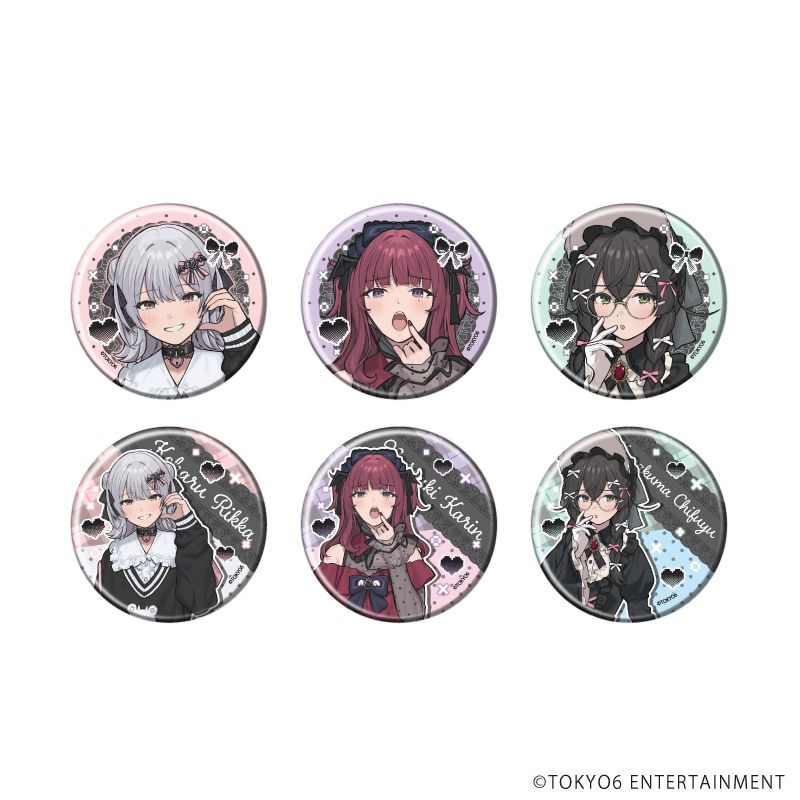 TOKYO6キャラクターズ 缶バッジ 01 描き下ろしイラスト 6個入り1BOX