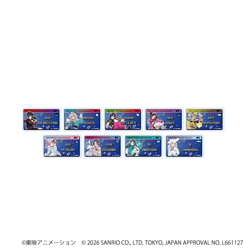 ガールズバンドクライ×サンリオキャラクターズ おなまえアクリル