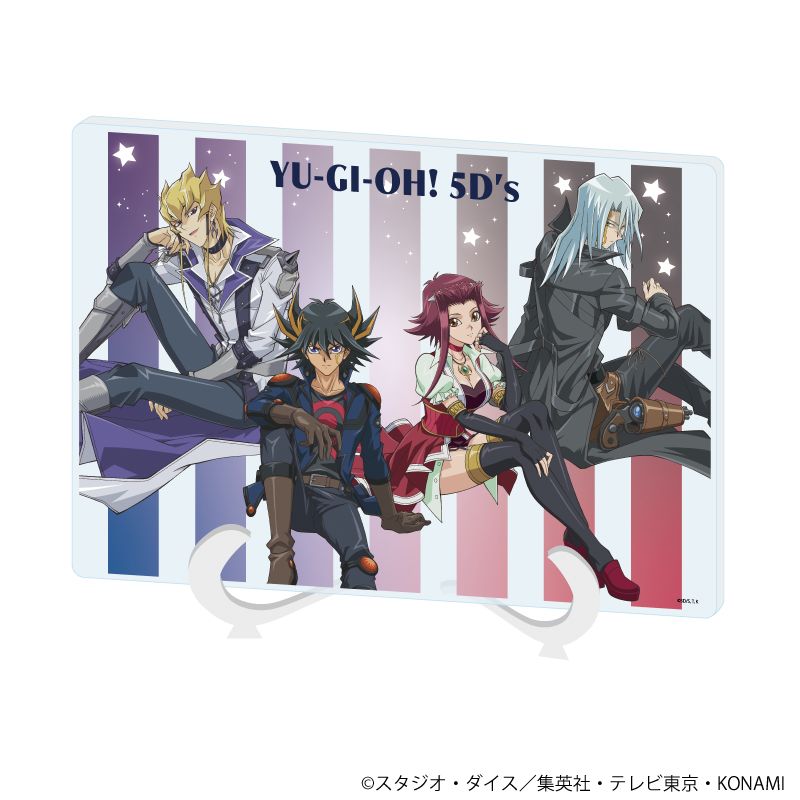 遊戯王OCG 5D’s アクリルケース付 遊☆戯☆王5D's アクリルアートボード A5サイズ 02 集合デザイン 描き