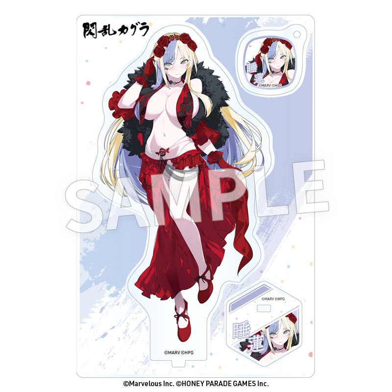 予約特別価格】閃乱カグラ アクリルフィギュア 睡蓮 フラメンコ風水着