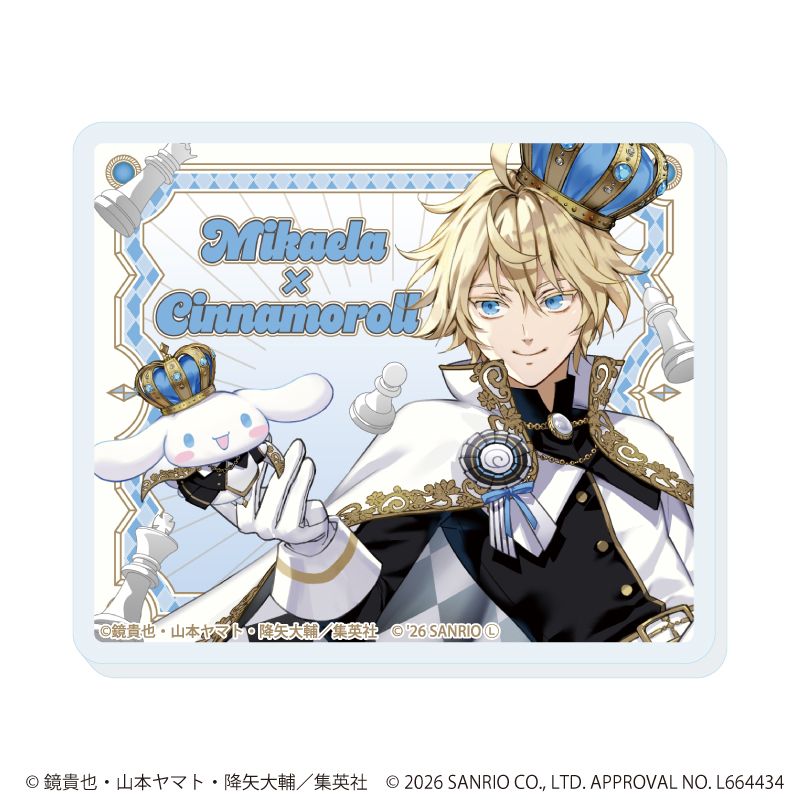 終わりのセラフ×サンリオキャラクターズ アクリルプレートバッジ 02 百