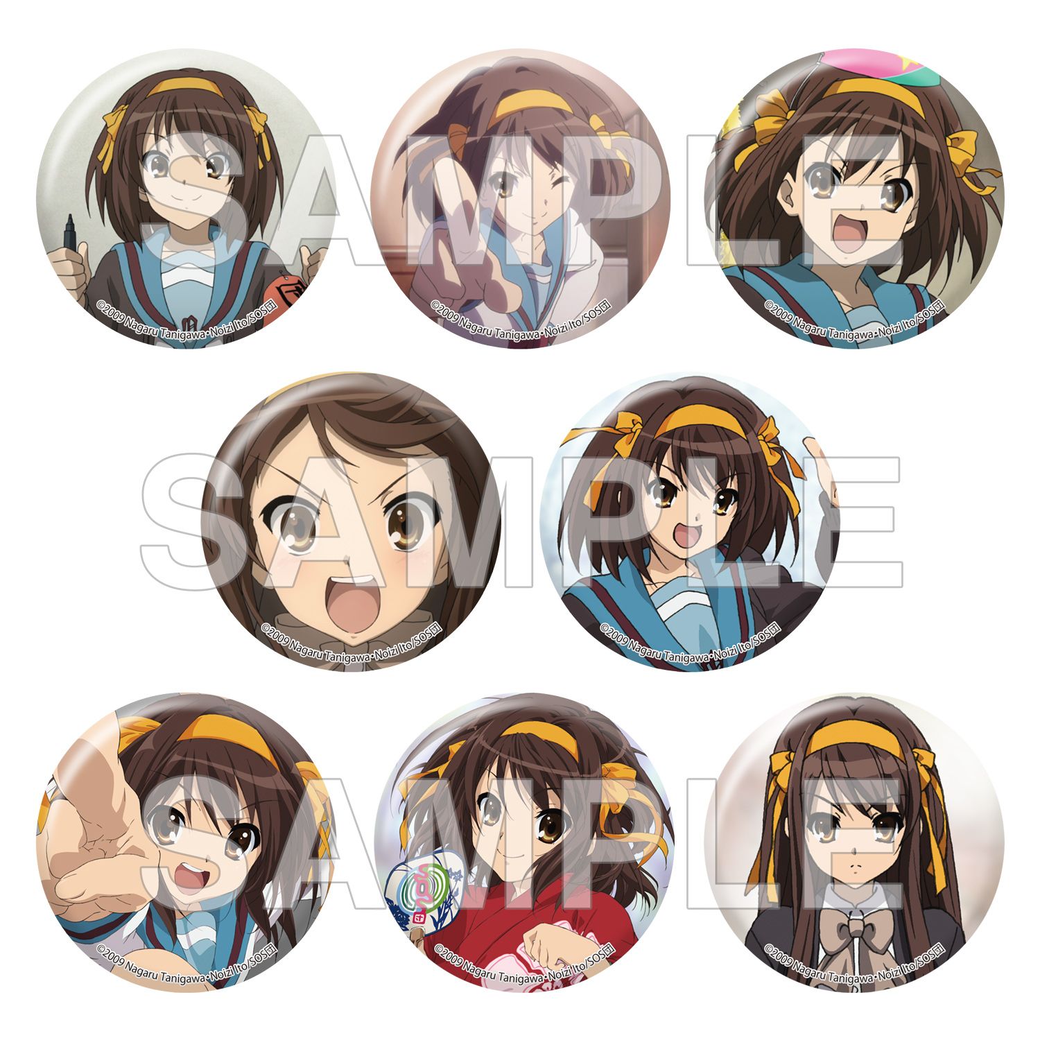劇場版 涼宮ハルヒの消失 ハルヒがいっぱい缶バッジ 8個入り1BOX