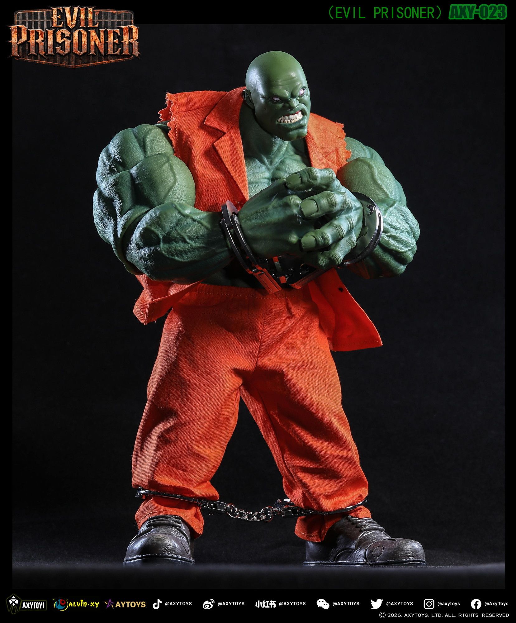 予約特別価格】AXYTOYS EVIL PRISONER（イーブルプリズナー） 1/12 AXY