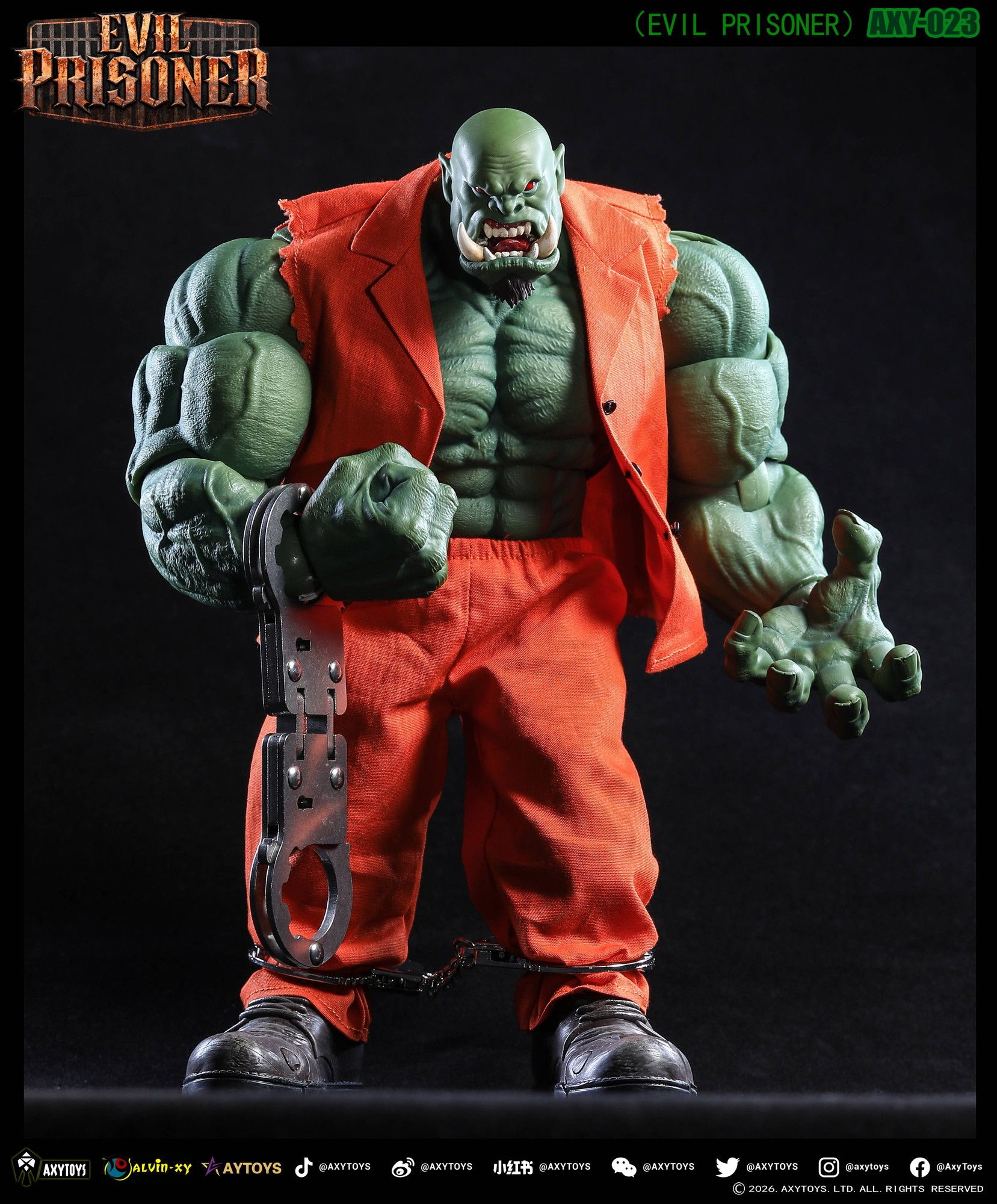 予約特別価格】AXYTOYS EVIL PRISONER（イーブルプリズナー） 1/12 AXY