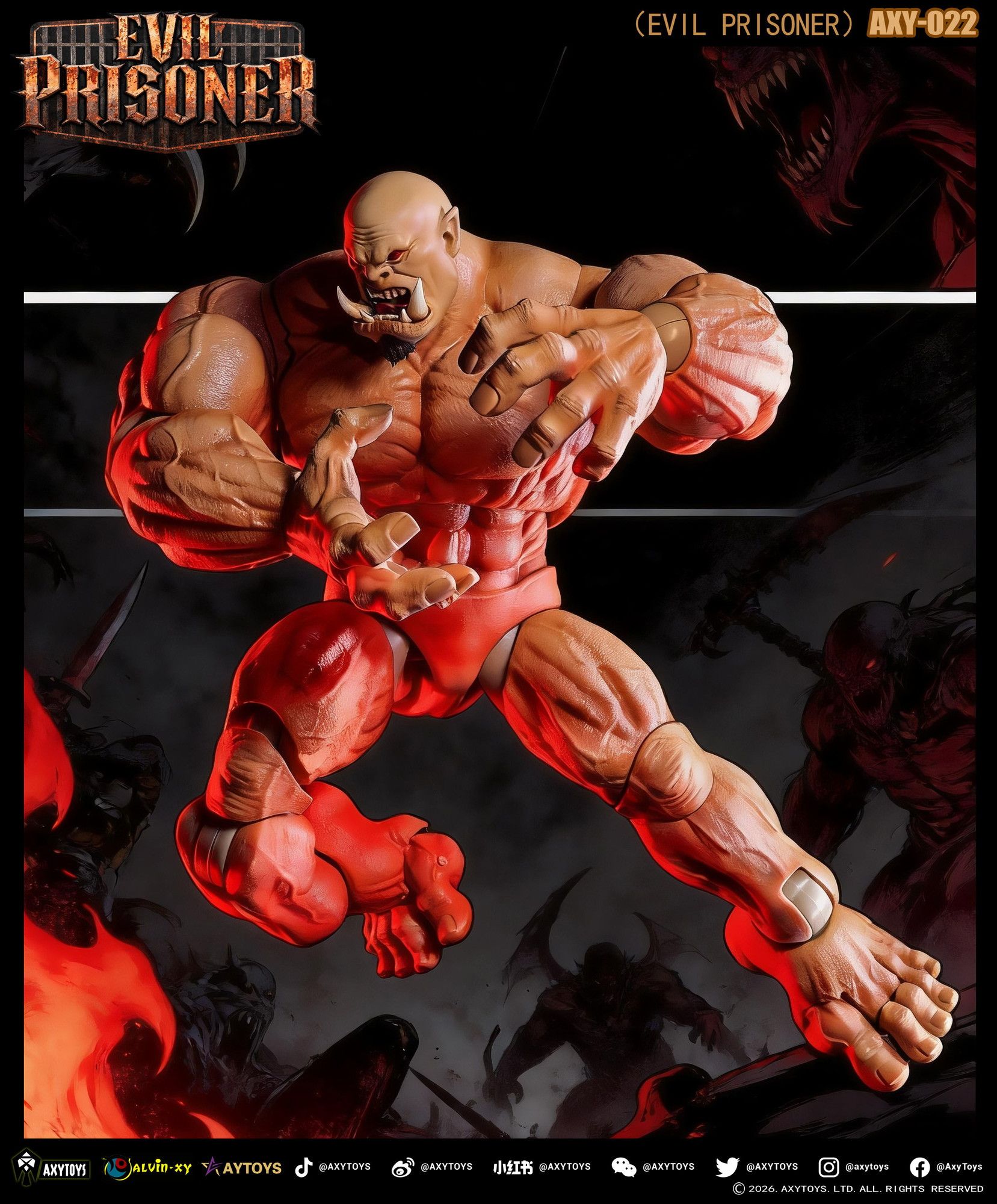 予約特別価格】AXYTOYS EVIL PRISONER（イーブルプリズナー） 1/12 AXY