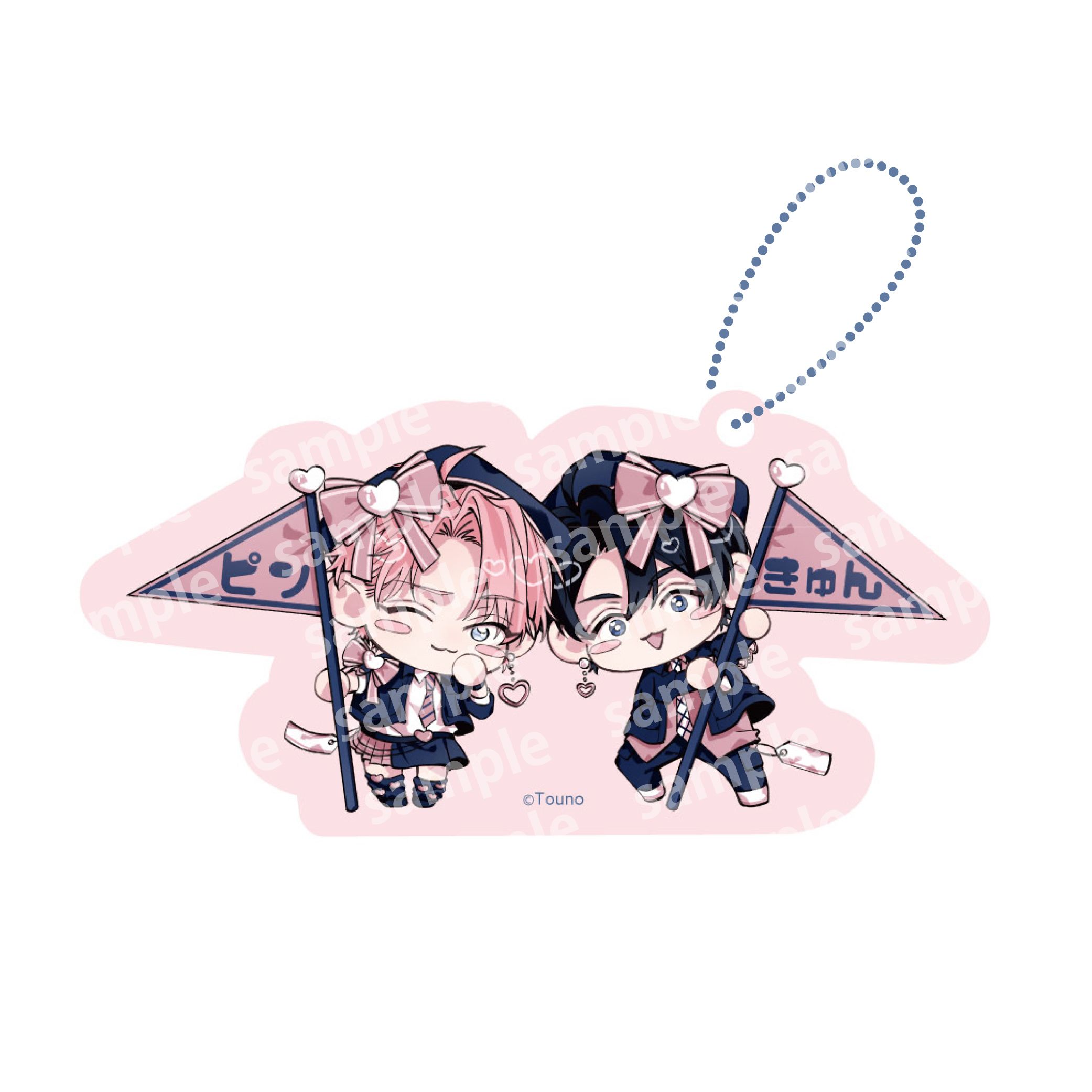 アクリルブロックチャーム PINK NAVY TRAD. CLUB ver. ピンクにきゅん