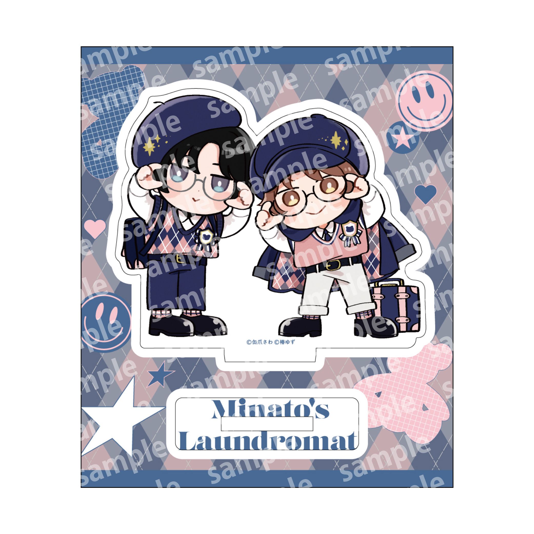 アクリルスタンド デフォルメ PINK NAVY TRAD. CLUB ver. みなと商事