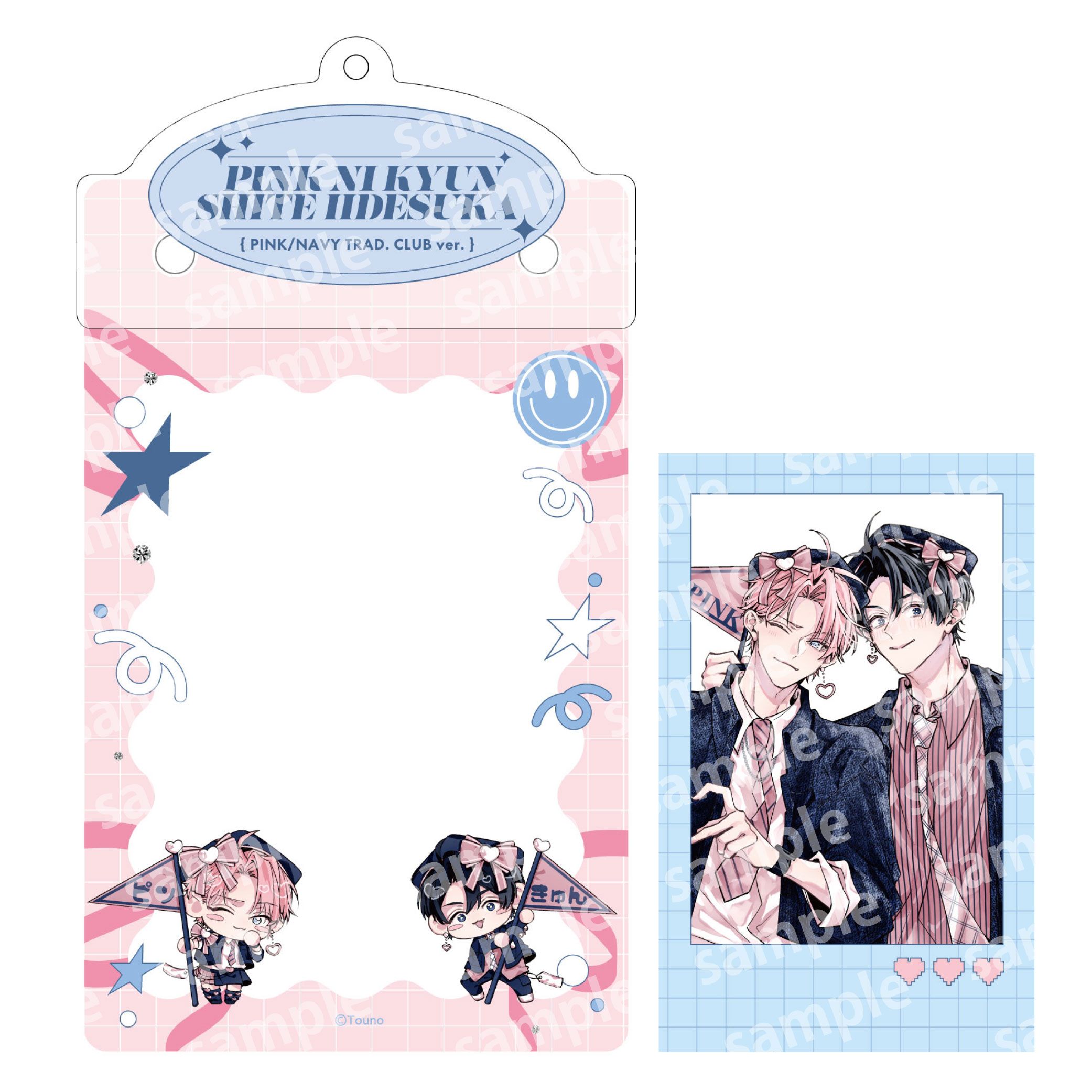 カードケースホルダー＆フォト風カードセット PINK NAVY TRAD. CLUB