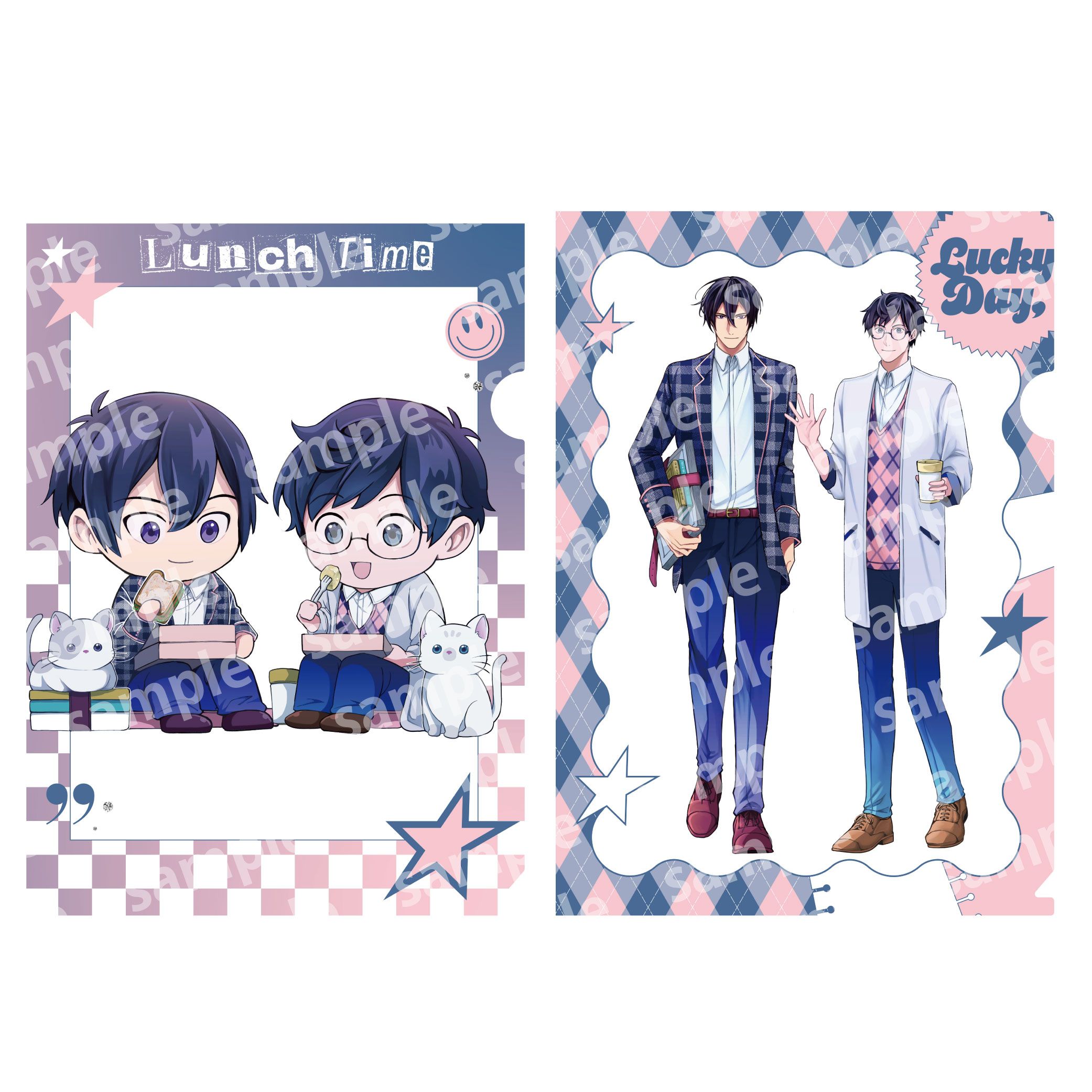 クリアファイルセット PINK NAVY TRAD. CLUB ver. 異世界の沙汰は社畜