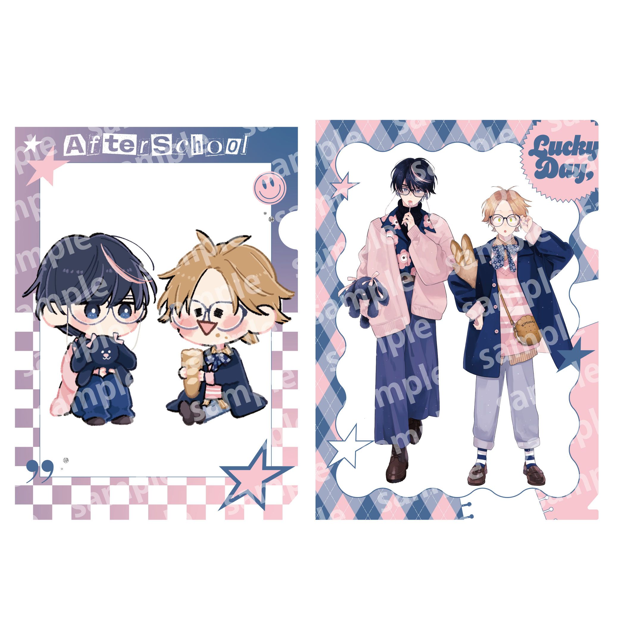 クリアファイルセット PINK NAVY TRAD. CLUB ver. 君には届かない