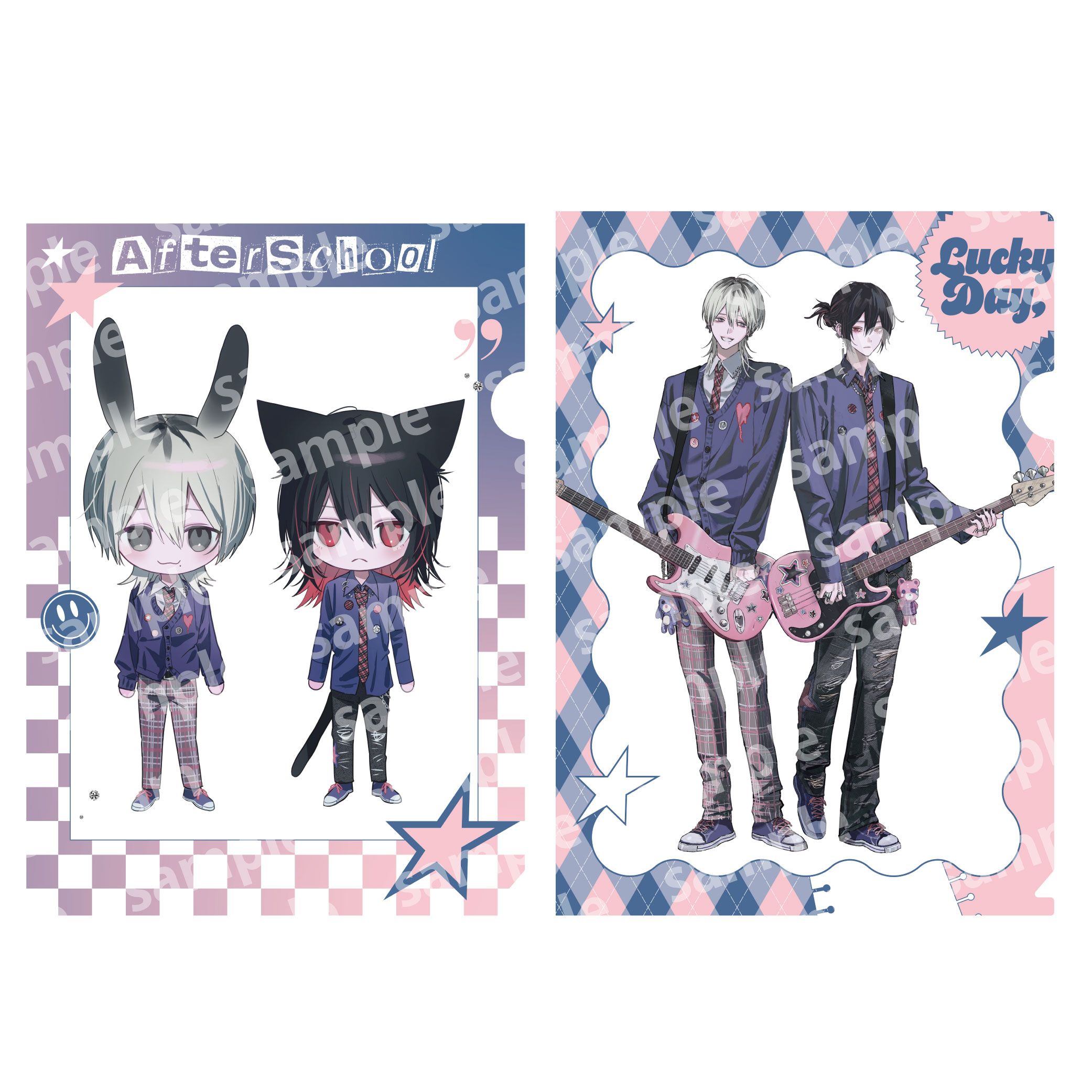 クリアファイルセット PINK NAVY TRAD. CLUB ver. 666DOPES｜ホビーの
