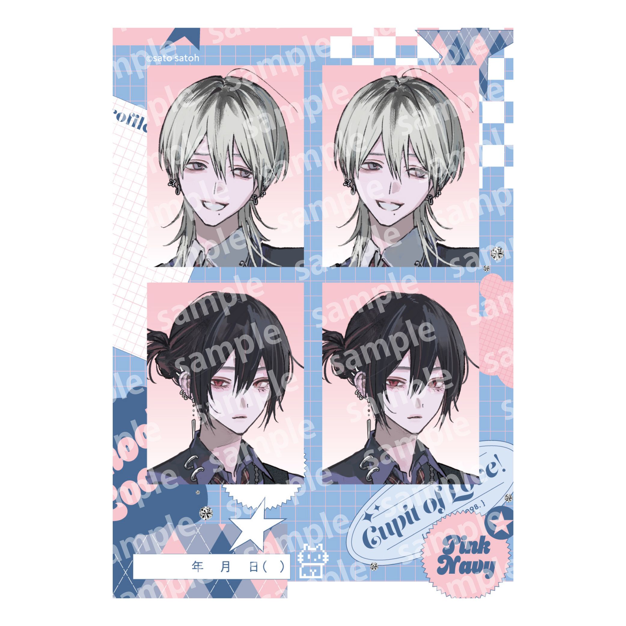 プリントフォト風シール PINK NAVY TRAD. CLUB ver. 666DOPES｜ホビー