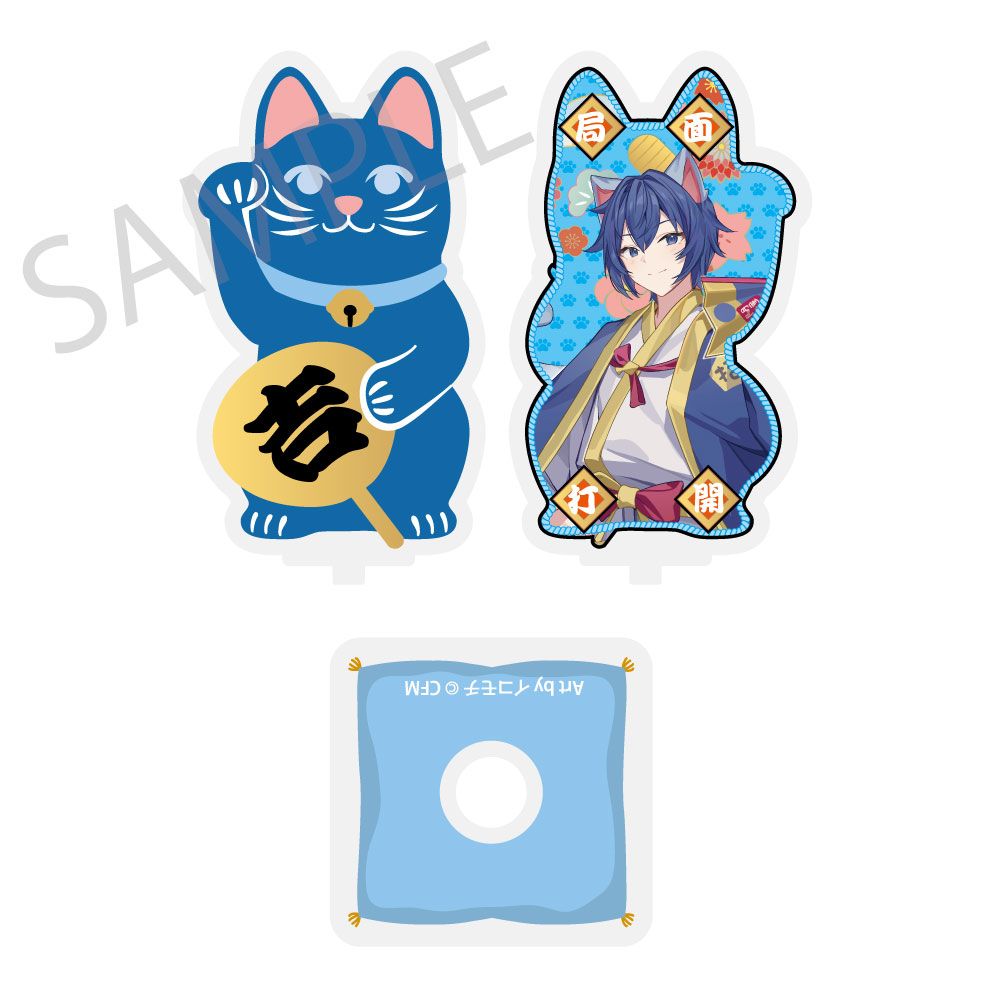予約特別価格】初音ミク×招き猫×真夏の熊谷 まわるダイカットアクリル