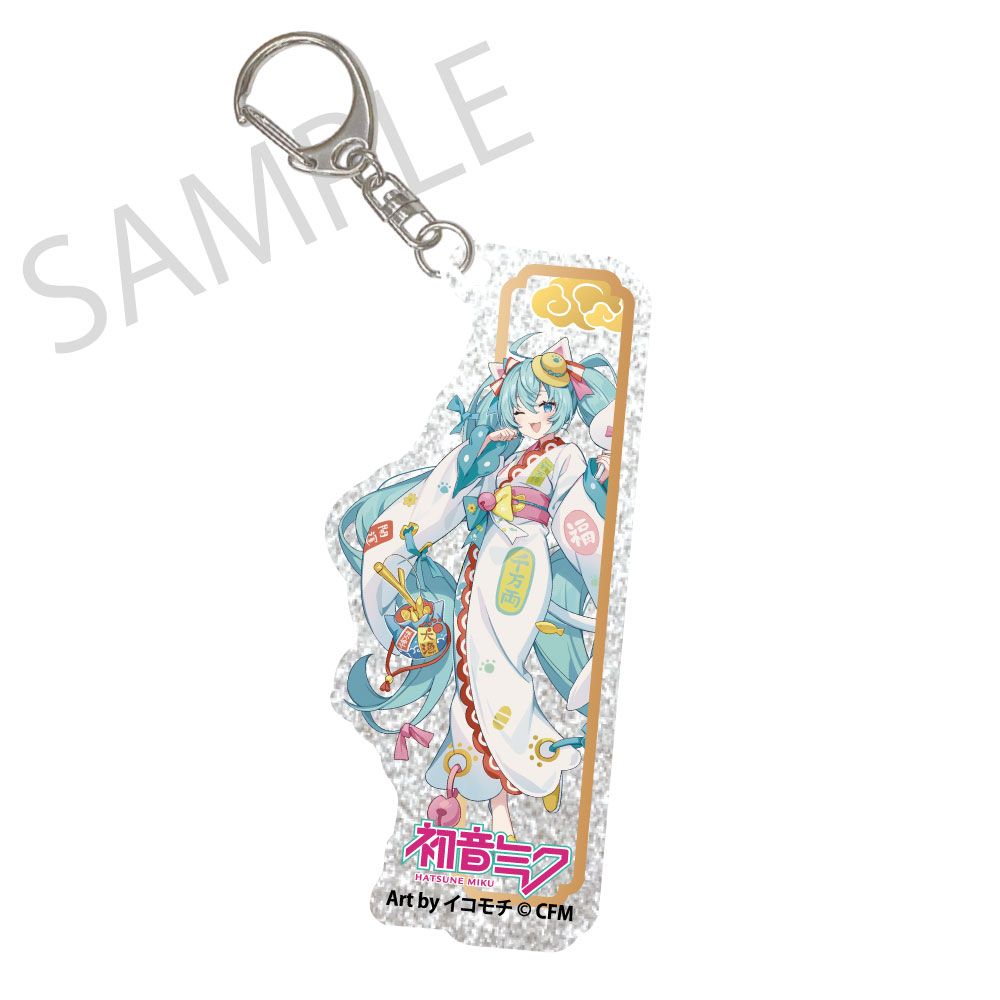 予約特別価格】初音ミク×招き猫×真夏の熊谷 シルバーバックアクリル