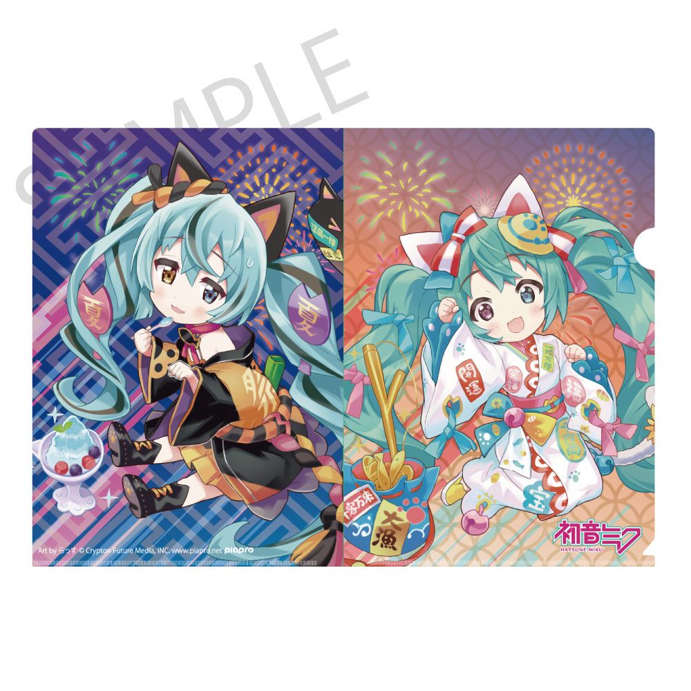 予約特別価格】【再販】初音ミク×招き猫 クリアファイル 2025 Art by