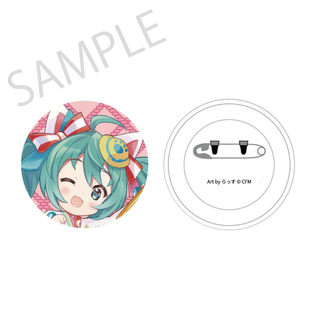予約特別価格】【再販】初音ミク×招き猫 ふわもふタッチ缶バッジ 初音