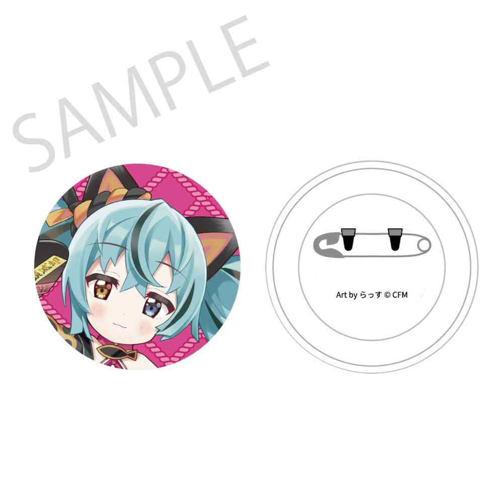 予約特別価格】【再販】初音ミク×招き猫 ふわもふタッチ缶バッジ 初音