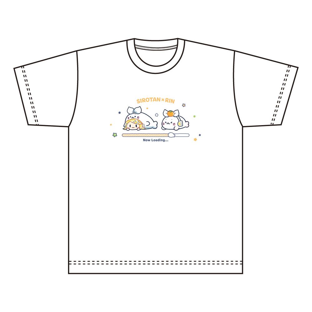 予約特別価格】しろたん×初音ミク 第2弾 Tシャツ 鏡音リン Lサイズ