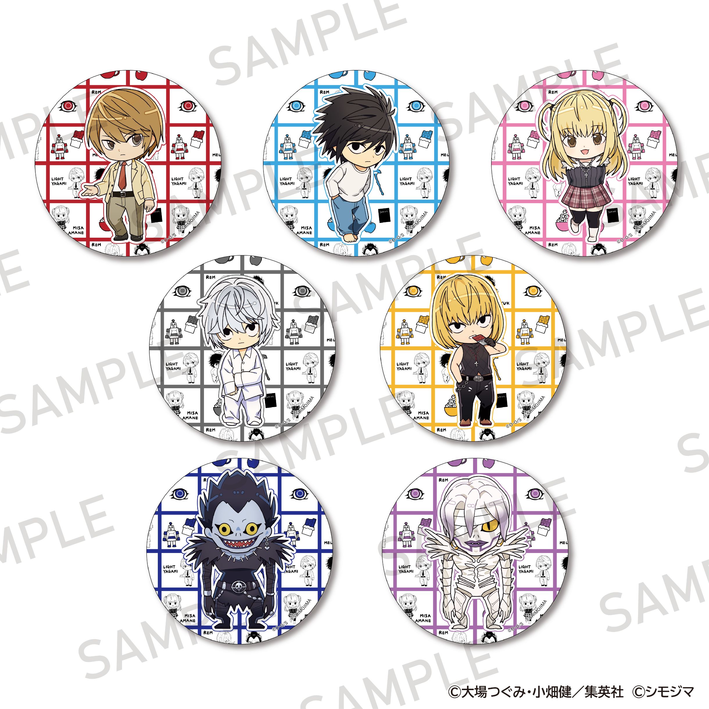 DEATH NOTE アクリルコースター シモジマコラボver. 7個入り1BOX