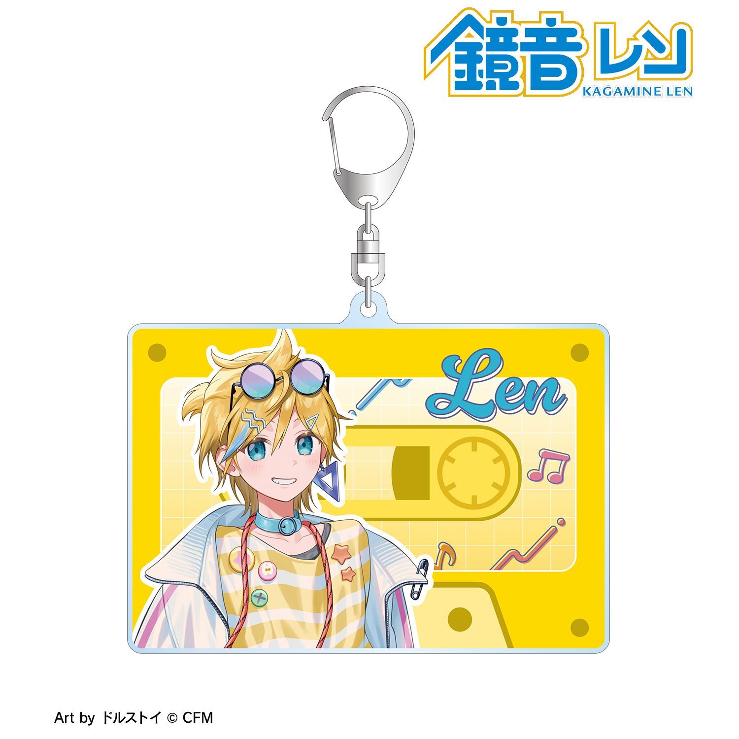 希少！初音ミク マルイ 鏡音レン アクリルキーホルダー 等身 ヴァンパイアフェス 予約特別価格】初音ミク 描き下ろし 鏡音レン シティポップver. Art by