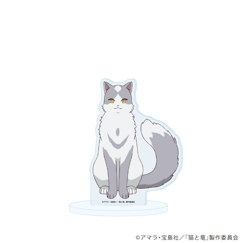 アクリルボード 猫 イラスト 猫と竜 アクリルスタンド 05 ハイブチ 公式イラスト｜ホビーの総合通販