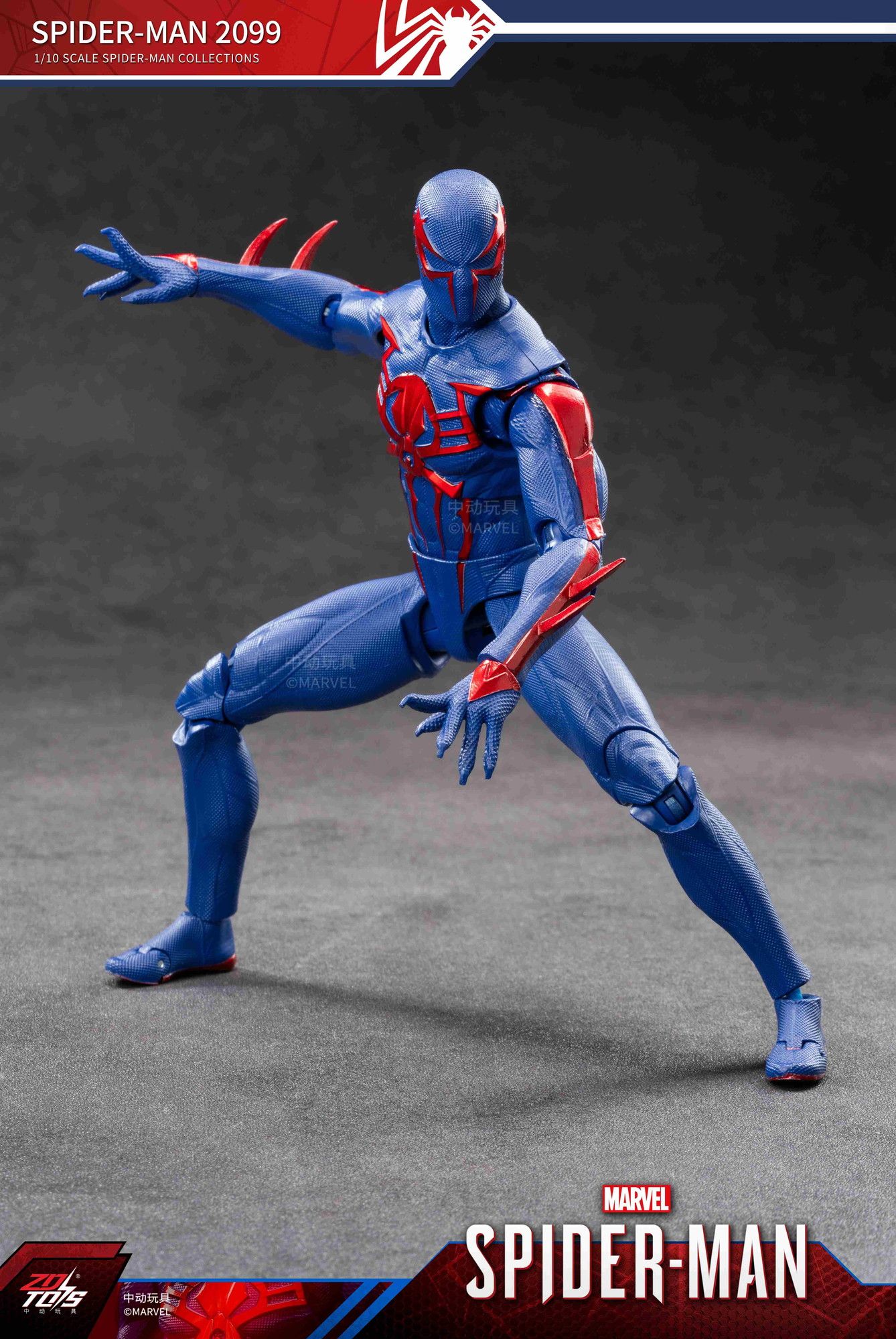 予約特別価格】ZD TOYS スパイダーマン：スパイダーマン 2099（7インチ