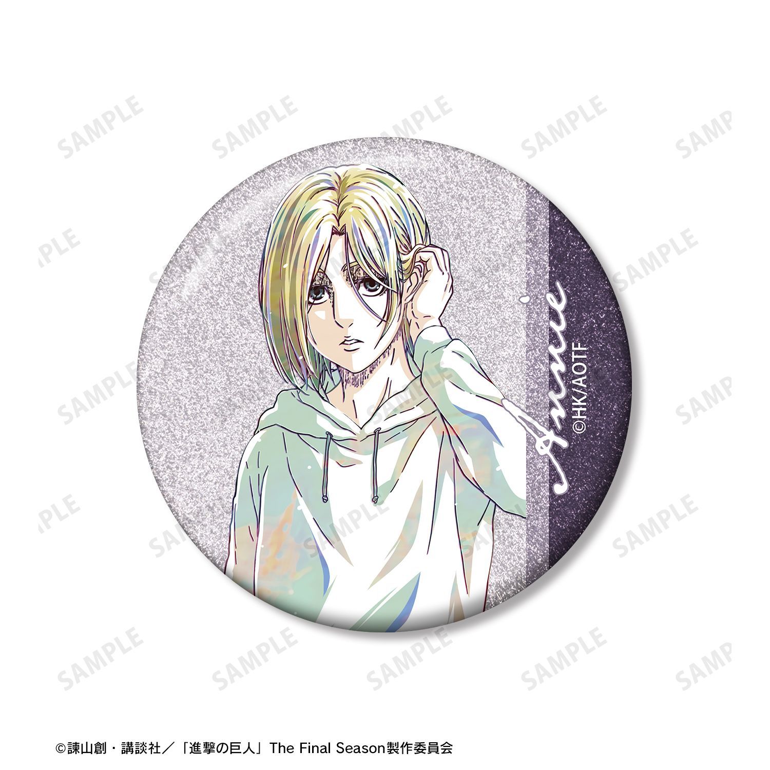 進撃の巨人 アニ Ani-Art 第5弾 グリッター缶バッジ2個セット｜ホビー
