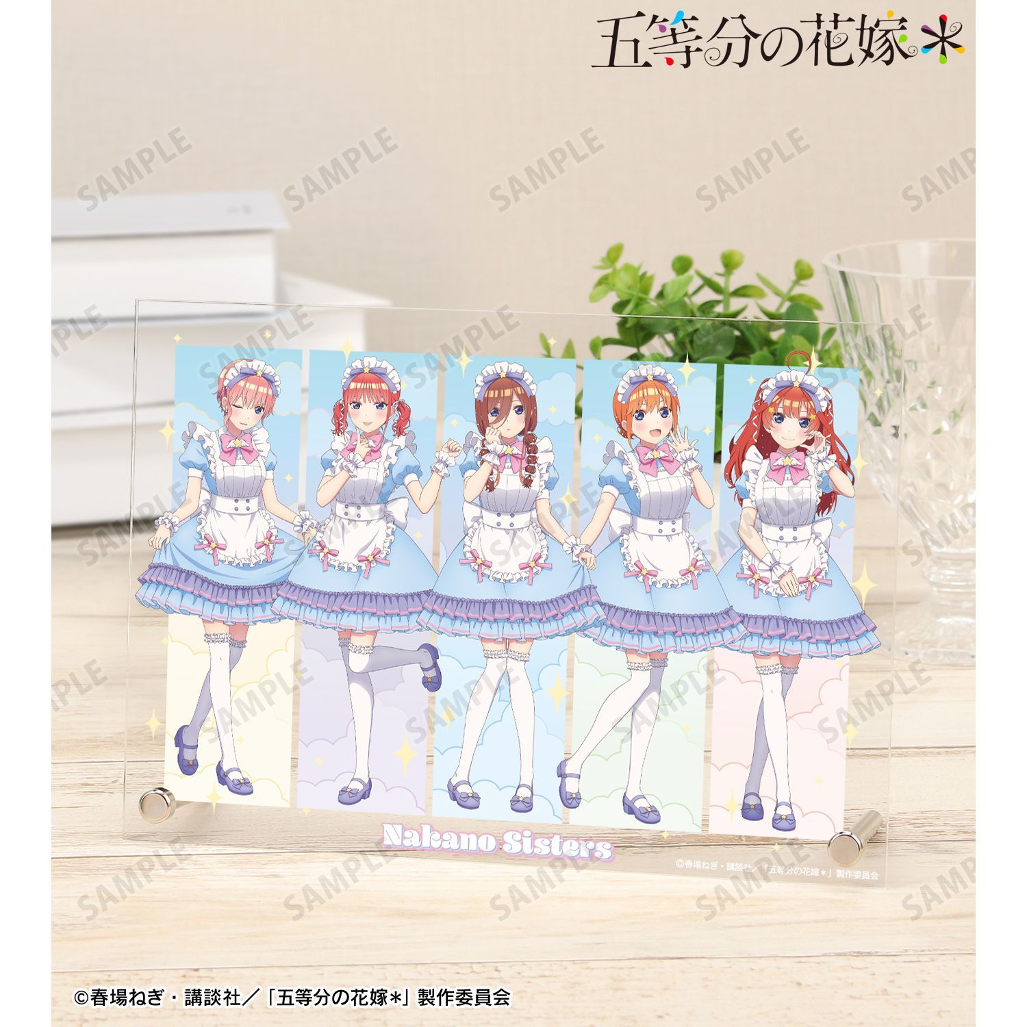 五等分の花嫁　アクリルパネル 五等分の花嫁＊ 描き下ろし 集合 メルヘンメイドver. A5アクリルパネル