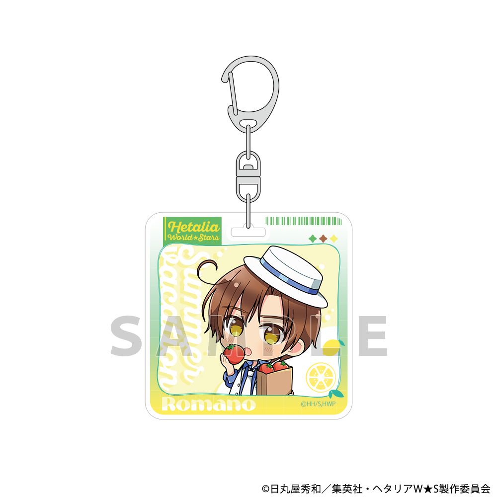ヘタリア　でかアクリルキーホルダー　イタリア　ロマーノ　学ヘタ ヘタリア World☆Stars アクリルキーホルダー（ロマーノ/サマー