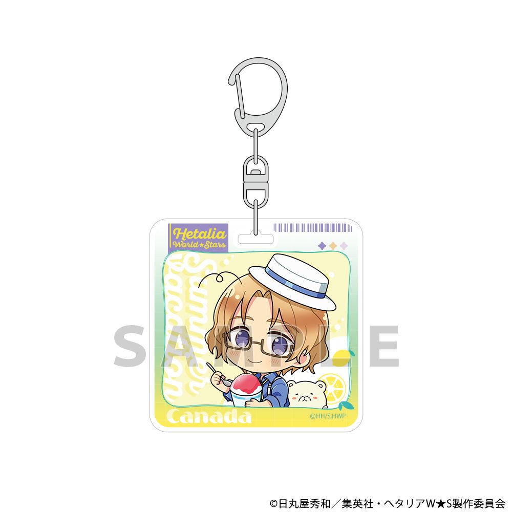 ヘタリア　島国　アクリルキーホルダー 2体セット ヘタリア World☆Stars アクリルキーホルダー（カナダ/サマー