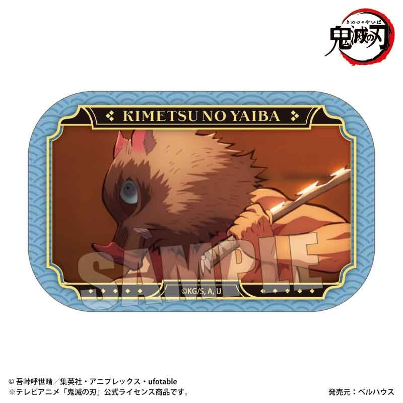 鬼滅の刃 メモリーズスクエア缶バッジ Part2 嘴平 伊之助 立志編ver