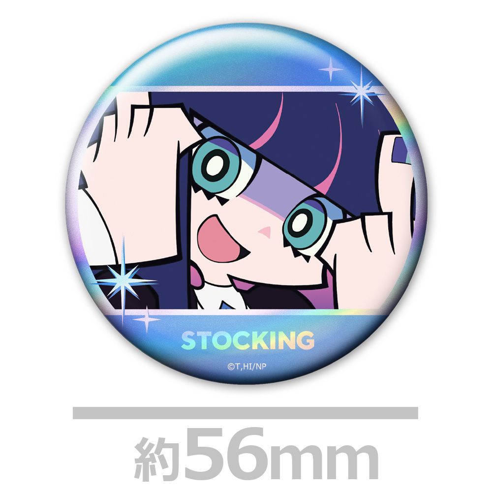 New PANTY ＆ STOCKING with GARTERBELT ホログラム缶バッジ2個セット