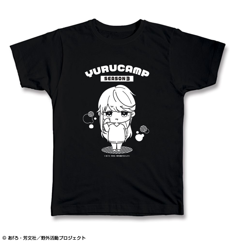 再販】ゆるキャン△ SEASON3 Tシャツ XLサイズ デザイン02 志摩リン