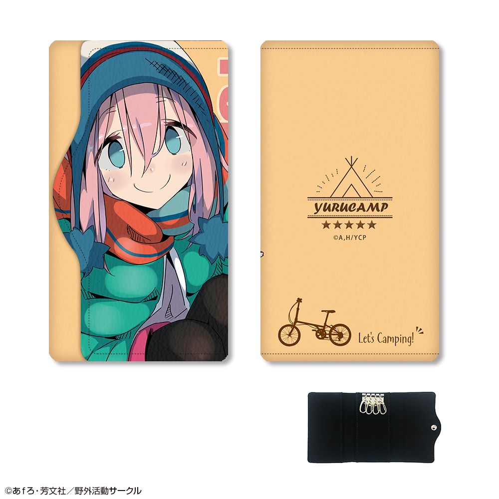 再販】ゆるキャン△ レザーキーケース デザイン03 各務原なでしこ B