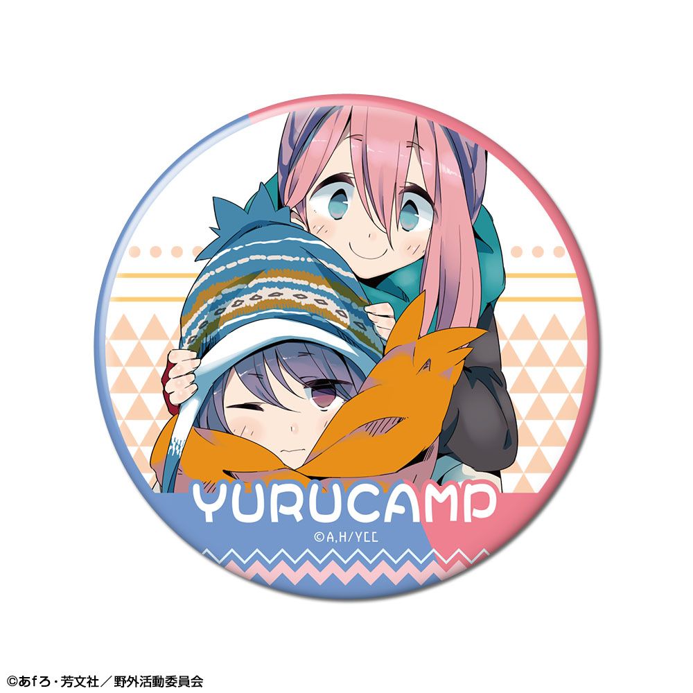 ゆるキャン△ 缶バッチ 各務原なでしこ 志摩リン 再販】ゆるキャン△ 缶バッジ デザイン08 各務原なでしこ＆志摩リン A