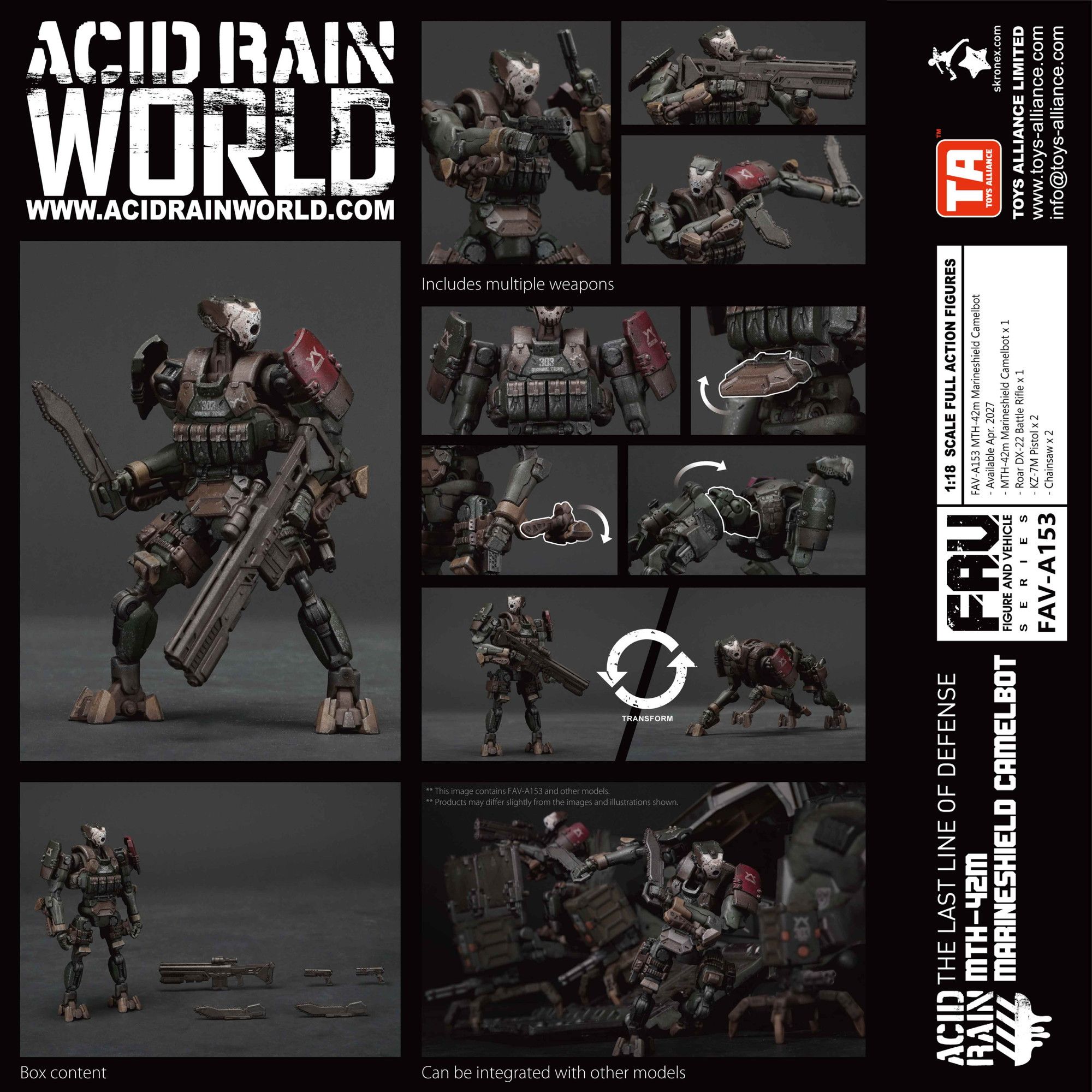 予約特別価格】TOYS ALLIANCE LIMITED アシッドレイン 1/18スケール