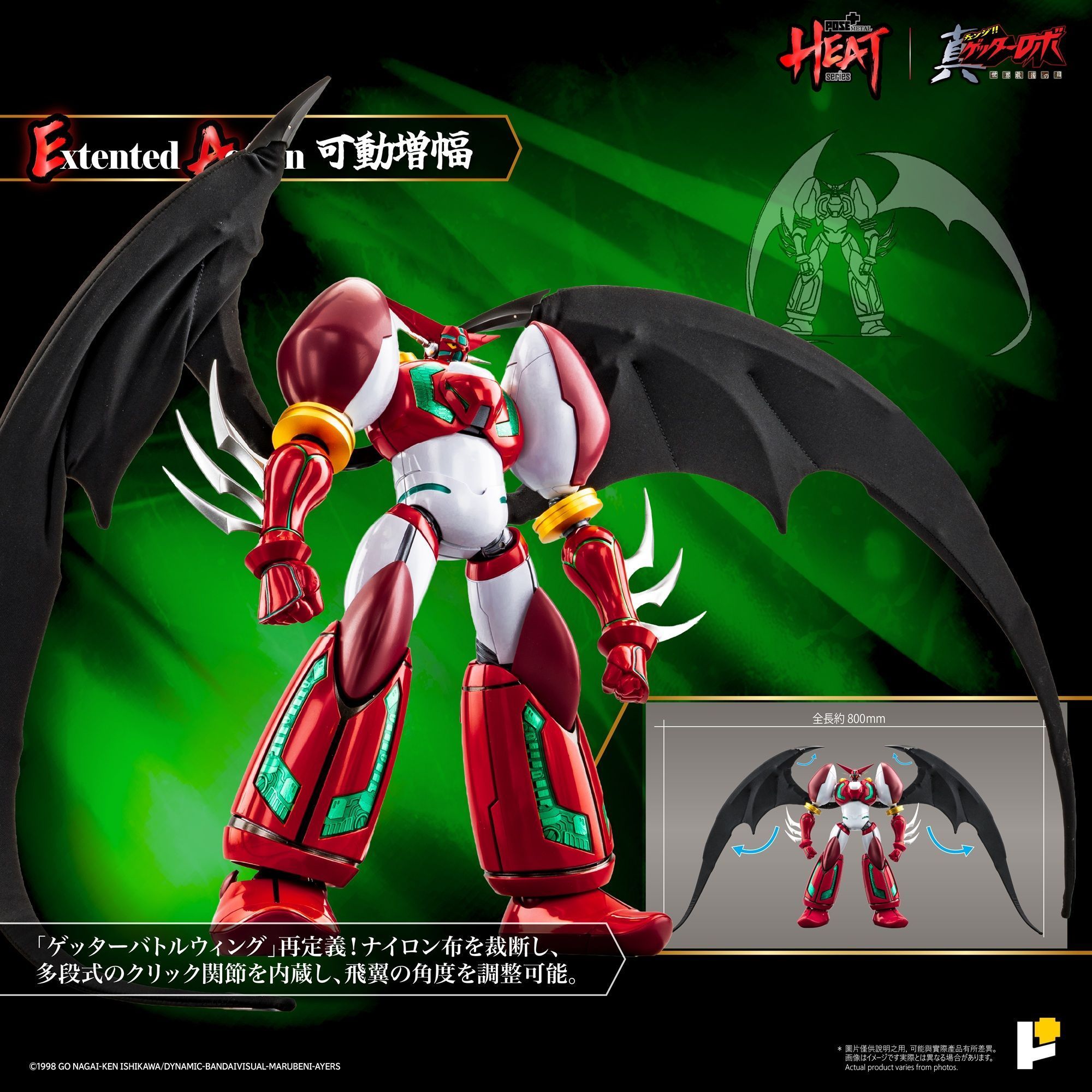 予約特別価格】Awaken Studio POSE＋METAL HEA T真ゲッター1 真