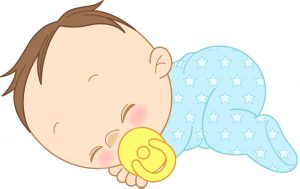 寝てる赤ちゃんイラスト