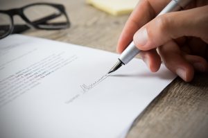 重要事項説明に納得してからサインを